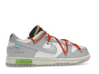 Nike Dunk Low Off White Lot 23 - Sail/Neutral Grey-Habanero Red - DM1602-126 - 35