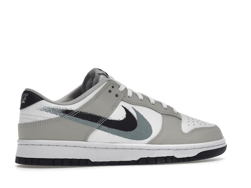 Nike Dunk Low Stencil Swoosh - White/Light Stone/Black - FD0661-100 - 35