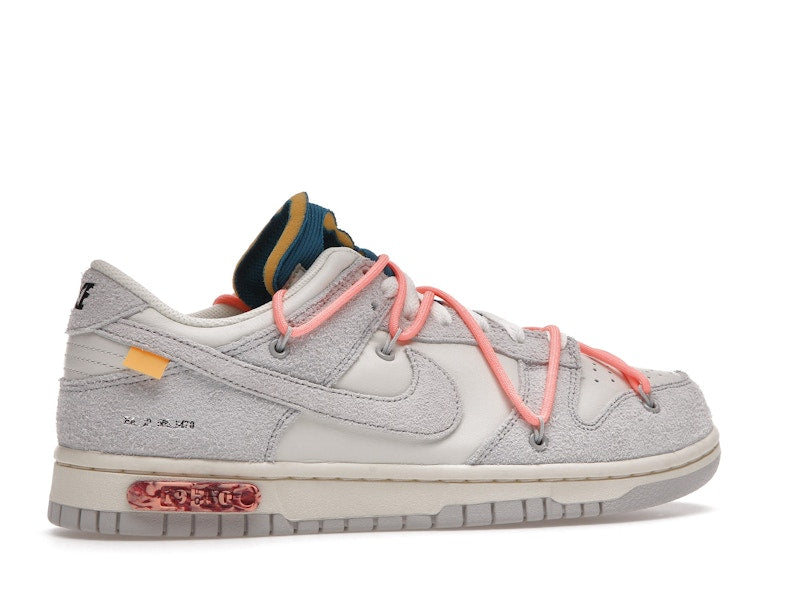 Nike Dunk Low Off White Lot 19 - Sail/Neutral Grey-Orange Pulse - DJ0950-119 - 35