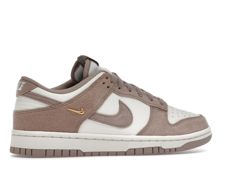 Nike Dunk Low Malt Gold Mini Swoosh Womens - Sail/Metallic Gold/White/Malt - IB4417-105 - 35