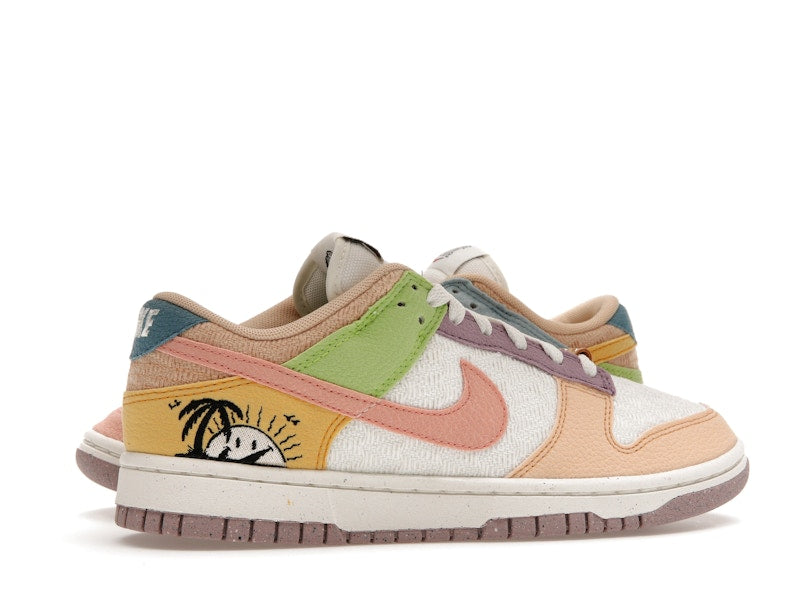 Nike Dunk Low Retro Sun Club Multi (W) - Sail/Sanded Gold-Light Madder Root - DQ0265-100 - 35