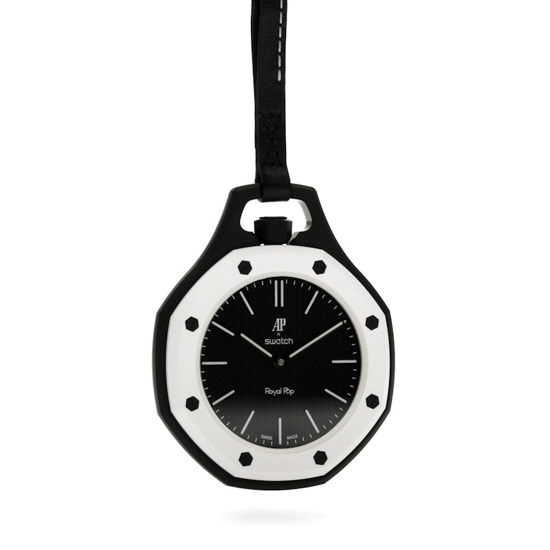 Swatch x Audemars Piguet AP Bioceramic Royal Pop Ocho Negro SSX03W101N, vista a 360 gradi 35 di 36