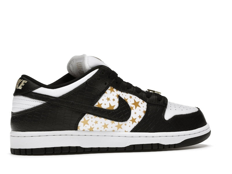 Nike SB Dunk Low Supreme Black, vista a 360 gradi 35 di 36