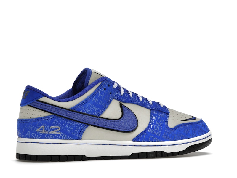Nike Dunk Low Jackie Robinson - Racer Blue/Racer Blue/Coconut Milk - DV2122-400 - 35