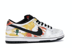 Nike SB Dunk Low Raygun Tie-Dye White - White/Black-Orange Flash - BQ6832-101 - 35