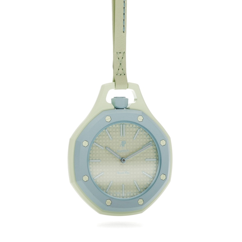 Swatch x Audemars Piguet AP Bioceramic Royal Pop Blaue Acht SSX03L101N, vista a 360 gradi 35 di 36