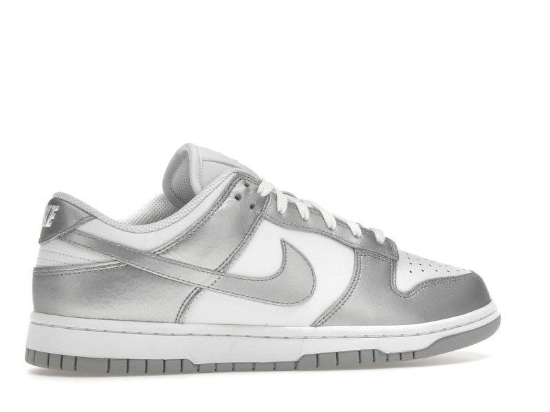 Nike Dunk Low Metallic Silver Womens - White/Metallic Silver/Blue Joy - FV1311-100 - 35