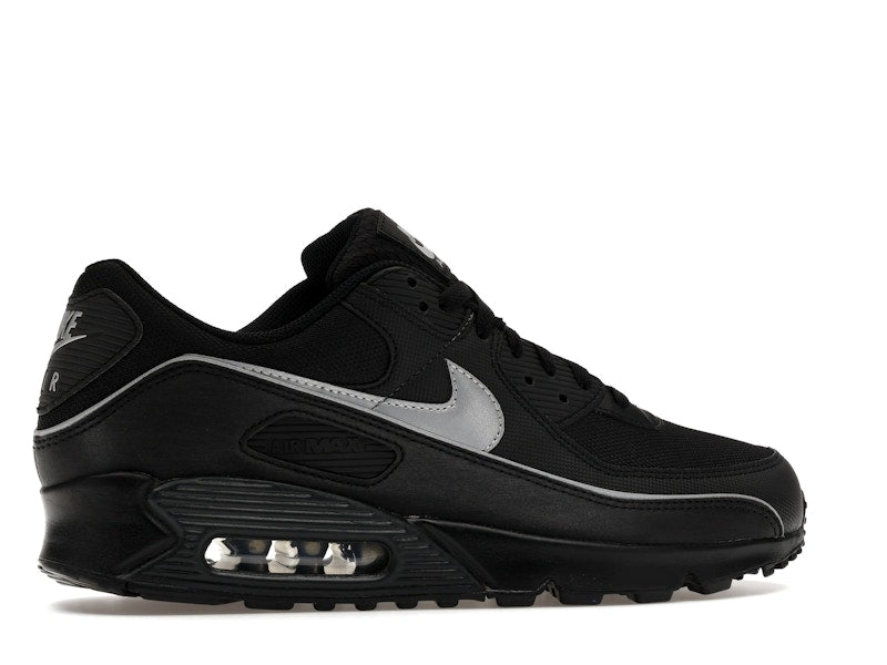 Nike Air Max 90 Premium Black Reflective - Black/Black/Anthracite/Multi-Color - HV4517-002 - 35