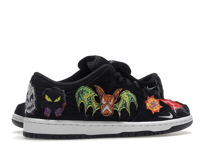 Nike Dunk Sb Low Pro Qs Neckface - Black/White-Multi Color - DQ4488-001 - 35