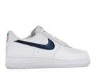 Nike Air Force 1 Low 07 Lv8 Team Usa World Cup - White/Midnight Navy/University Red/Metallic Gold - IQ0407-100 - 35