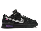 Nike Dunk Low Off White Lot 50 - Black/Metallic Silver-Black - DM1602-001 - 35