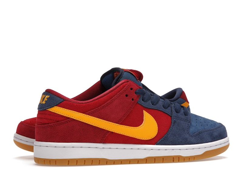 Nike Sb Dunk Low Barcelona - Maroon/Navy-Gold - DJ0606-400 - 35