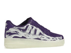 Nike Air Force 1 Low 07 Qs Purple Skeleton Halloween 2021 - Court Purple/Court Purple-White - CU8067-500 - 35