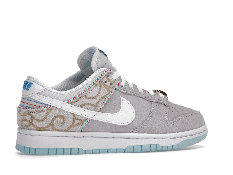 Nike Dunk Low Barbershop Grey - Grey/White/Teal - DH7614-500 - 35