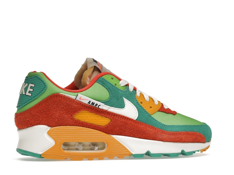 Nike Air Max 90 SE Running Club - Roma Green/Sail/Orange/Mean Green - DC9336-300 - 35
