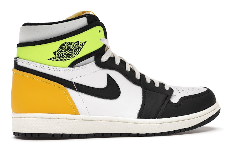 Air Jordan 1 Retro High White Black Volt University Gold
