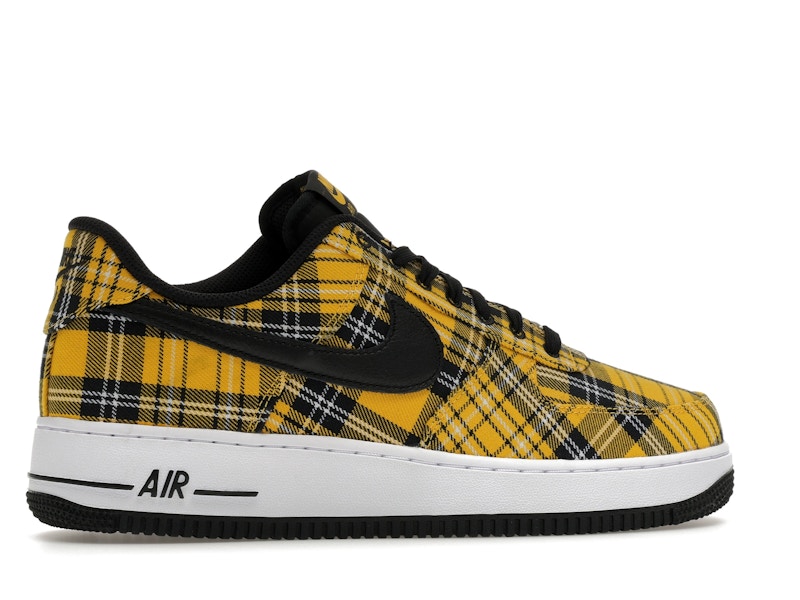Nike Air Force 1 Low Clueless Yellow Plaid Womens - Multi-Color/Black/Yellow Ochre/White - IR5596-900 - 35