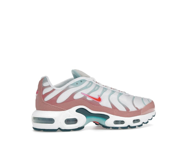 Nike Air Max Plus White Red Stardust Jade Ice Siren Red (GS), vista a 360 gradi 35 di 36