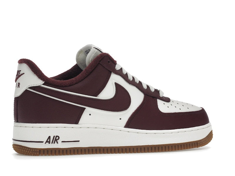 Nike Air Force 1 Low College Pack Night Maroon - Sail/Night Maroon-Gum Medium Brown - DQ7659-102 - 35