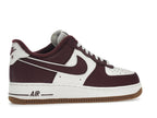 Nike Air Force 1 Low College Pack Night Maroon - Sail/Night Maroon-Gum Medium Brown - DQ7659-102 - 35