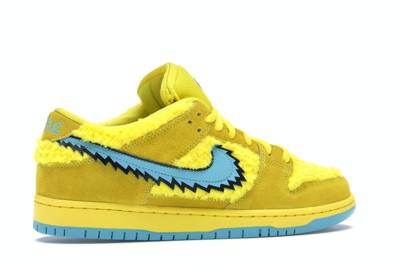 Nike Sb Dunk Low Grateful Dead Bears Yellow - Opti Yellow/Blue Fury - CJ5378-700 - 35