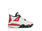 Air Jordan 4 Retro Red Cement (TD) - White/Fire Red/Black/Neutral Grey - BQ7670-161 - 35