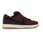 Nike Sb Dunk Low Pro Burgundy Crush - Burgundy Crush/Black/Mystic Dates/Sail/Gum Light Brown/Safety Orange - IO2304-600 - 35