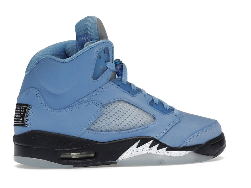 Air Jordan 5 Retro Unc University Blue, vista a 360 gradi 35 di 36