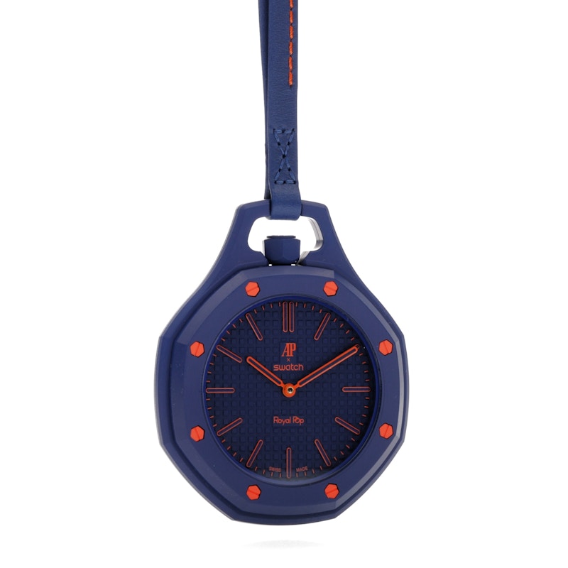 Swatch x Audemars Piguet AP Bioceramic Royal Pop Orenji Hachi SSX03L103N, vista a 360 gradi 35 di 36