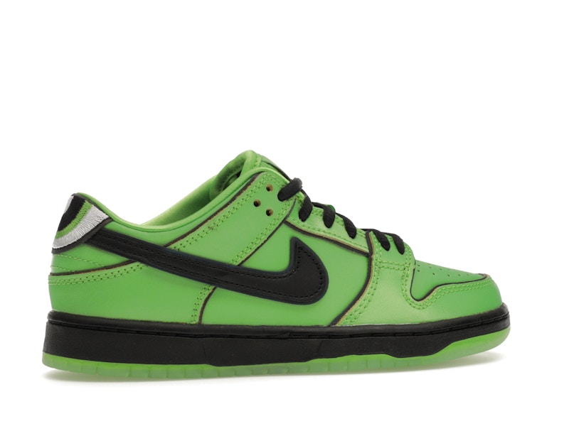 Nike Sb Dunk Low The Powerpuff Girls Buttercup (PS) - Mean Green/Black/Lotus Pink - FZ8832-300 - 35
