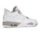 Air Jordan 4 Retro White Oreo 2021 (GS) - White/Tech Grey-Black-Fire Red - DJ4699-100 - 35