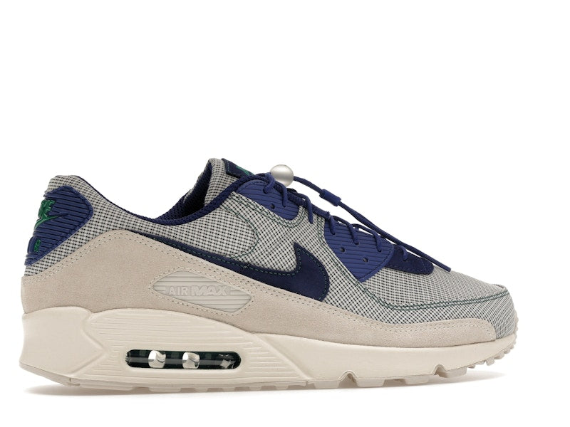 Nike Air Max 90 Coconut Milk Deep Royal Blue, vista a 360 gradi 35 di 36