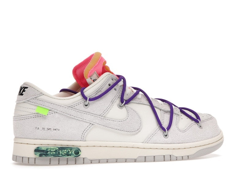 Nike Dunk Low Off White Lot 15, vista a 360 gradi 35 di 36