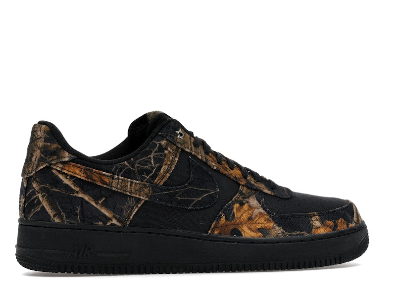 Nike Air Force 1 Low Realtree Black Camo - Off Noir/Multi-Color/Gum Yellow - IH1221-001 - 35