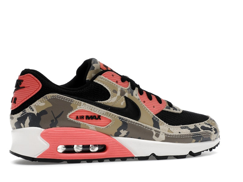 Nike Air Max 90 Premium Magic Ember Camo - Light Khaki/Black/Magic Ember/Mink Brown/Medium Ash/Parachute Beige - IF1721-200 - 35