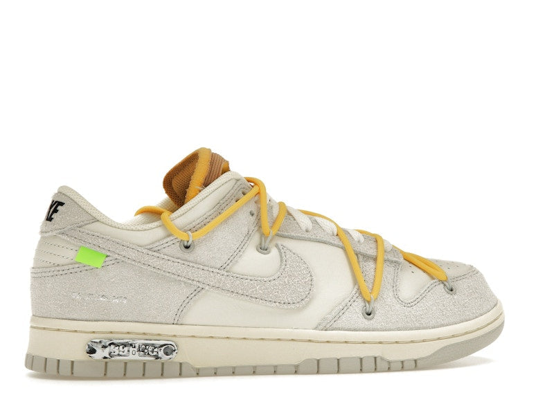 Nike Dunk Low Off White Lot 39 - Sail/Neutral Grey-Amarillo - DJ0950-109 - 35