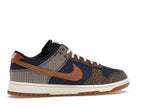 Nike Dunk Low Tweed Midnight Navy Corduroy - Midnight Navy/Ale Brown/Pale Ivory - FQ8746-410 - 35