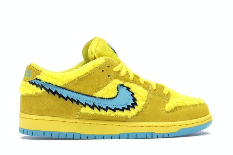 Nike Sb Dunk Low Grateful Dead Bears Yellow - Opti Yellow/Blue Fury - CJ5378-700 - 36