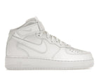 Nike Air Force 1 Mid Triple White (W) - White/White-White - DD9625-100/366731-100 - 36