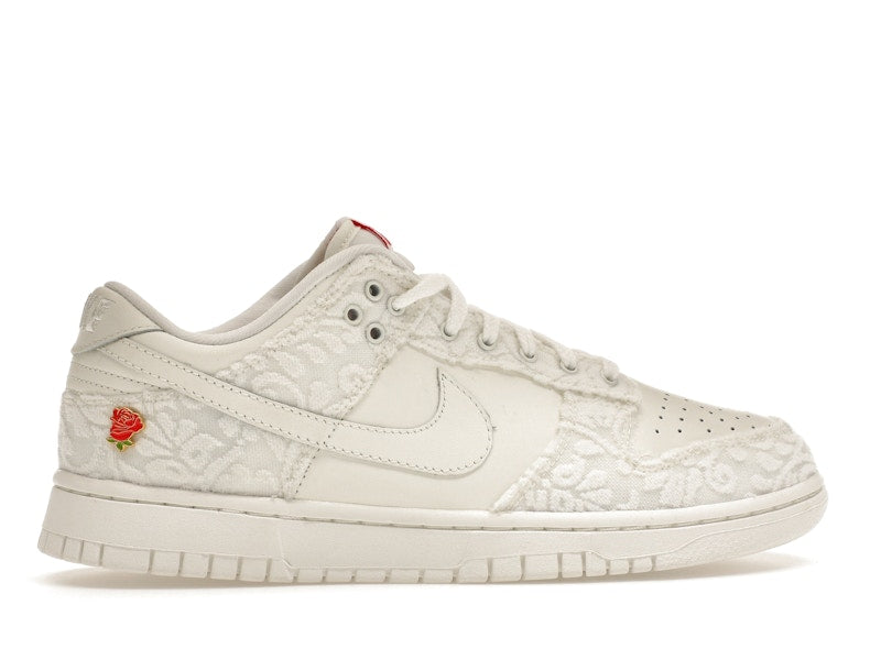Nike Dunk Low Give Her Flowers Womens - Sail/University Red-Medium Soft Pink - FZ3775-133 - 36