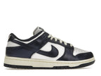 Nike Dunk Low Vintage Navy Womens - White/Midnight Navy-Coconut Milk - FN7197-100 - 36