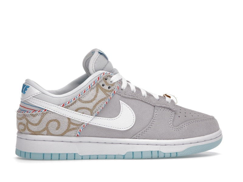 Nike Dunk Low Barbershop Grey - Grey/White/Teal - DH7614-500 - 36