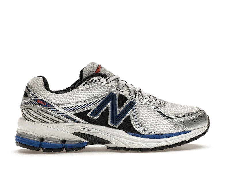 New Balance 860v2 White Team Royal Silver - White/Team Royal - ML860XB - 36