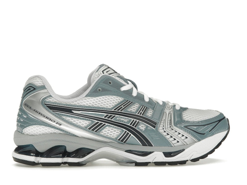 Asics Gel-Kayano 14 White Fjord Grey, vista a 360 gradi 36 di 36