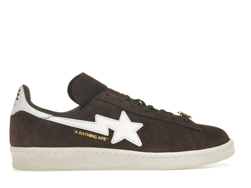 Adidas Campus 80s Bape 30th Anniversary Brown - Brown/Cloud White/Gold Metallic - IF3379 - 36