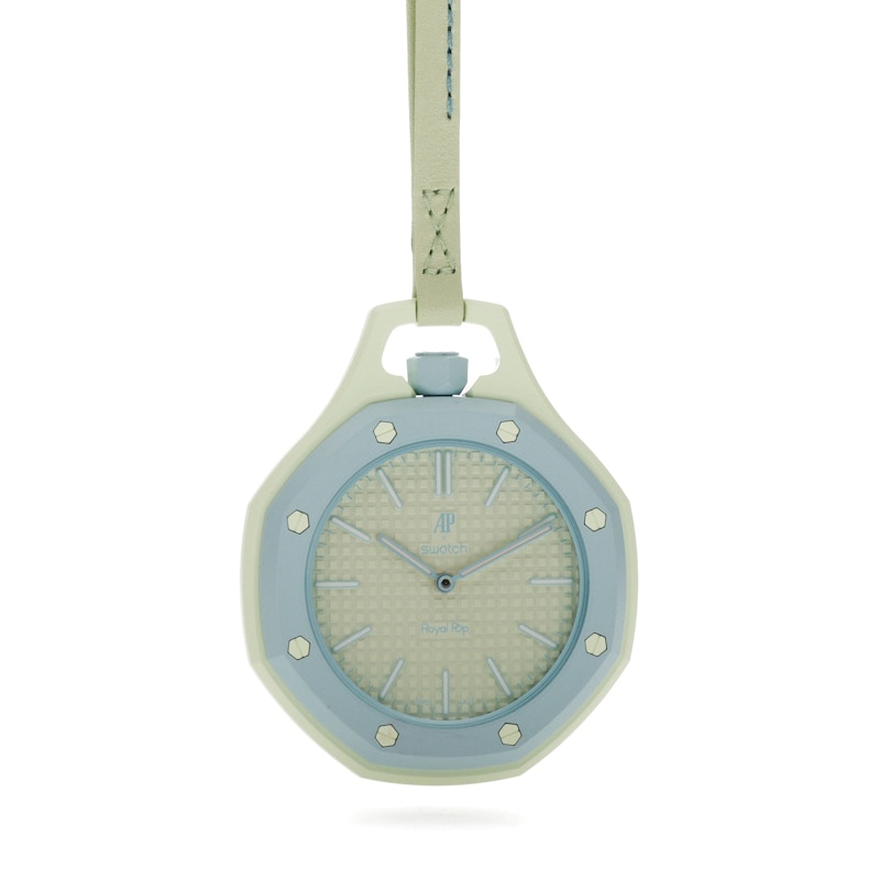 Swatch x Audemars Piguet AP Bioceramic Royal Pop Blaue Acht SSX03L101N, vista a 360 gradi 36 di 36