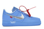 Nike Air Force 1 Low Off White University Blue - University Blue/Metallic Silver-White - CI1173-400 - 36