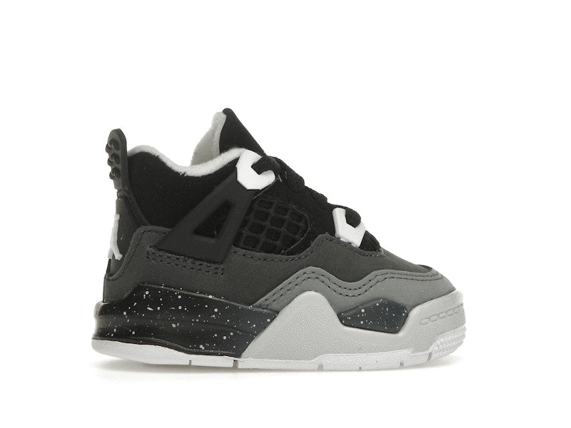 Air Jordan 4 Retro Fear 2024 (TD) - Black/White/Anthracite/Black/Pure Platinum - FV4538-002 - 36