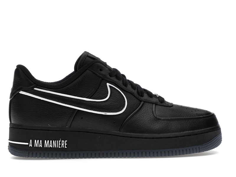 Nike Air Force 1 Low A Ma Maniere Hand Wash Cold Womens - Black/White/Black/Black - HF4084-001 - 36