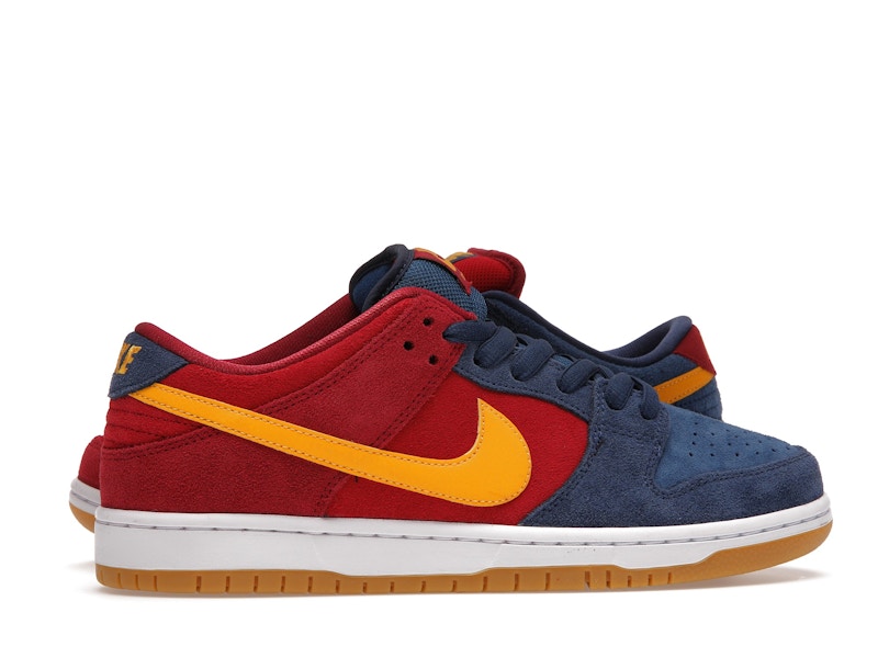 Nike Sb Dunk Low Barcelona - Maroon/Navy-Gold - DJ0606-400 - 36